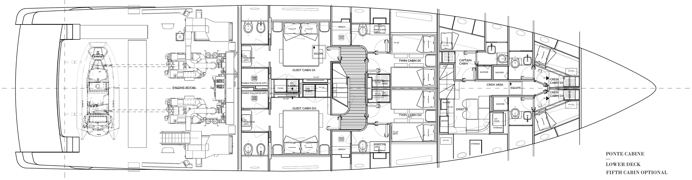 Lower deck general arrangement